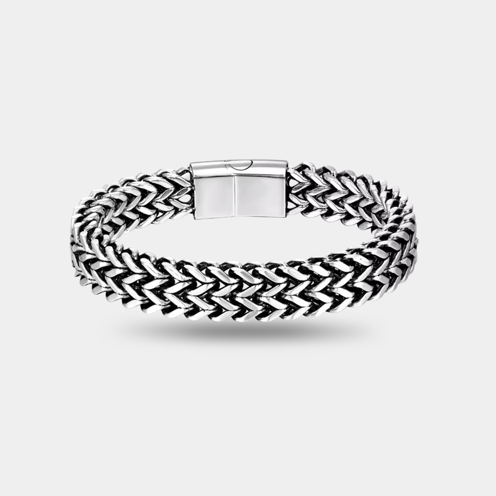 Monarch Chain Bracelet | Premium Men's Stainless Steel Bracelet silver