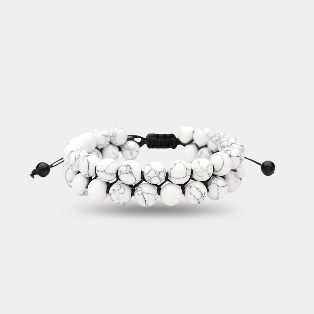 Vyro Aether Bracelet | Luxury White Stone Bracelet for Men
